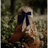 Big Velvet Bow, Navy - Bows - 2