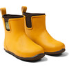 Wellington Ankle Length Round Toes Waterproof Boots, Gold - Rain Boots - 1 - thumbnail