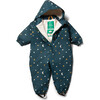 Recycled Elastic Cuff Waterproof Hooded Zipper Winter Suit, Starry Night - Raincoats - 1 - thumbnail