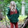 Recycled Fleece Long Sleeve Hooded Pockets Zipper Jacket, Olive - Fleece & Sherpa Jackets - 6