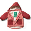 Recycled Colour Block Waterproof Zipper Winter Coat, Plum - Raincoats - 2