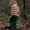 From One To Another Striped Long Sleeve Snug Knit Jumper, Honeycomb Rainbow - Sweaters - 3