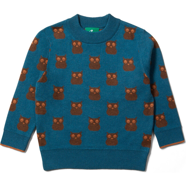 From One To Another Cotton Comfy Long Sleeve Knit Jumper, Owl