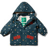 Adventure Recycled Waterproof Hooded Winter Coat, Starry Night - Raincoats - 1 - thumbnail