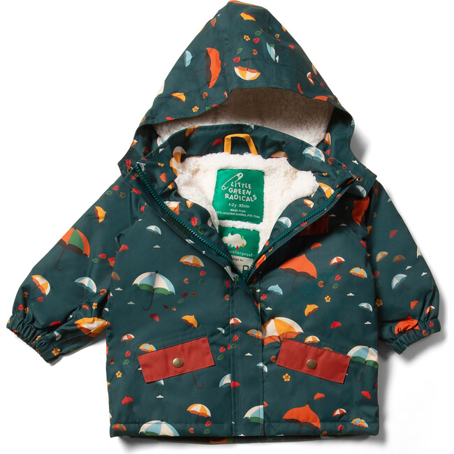 Adventure Recycled Waterproof Hooded Winter Coat, Rainy Day