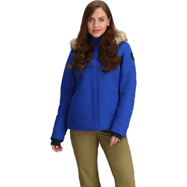 Women's Tuscany II Ski-Ready Regular Fit Faux Fur Hooded Jacket, Stellar - Parkas - 4