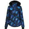 Women's Tuscany II Ski-Ready Regular Fit Faux Fur Hooded Jacket, Night Bloom - Parkas - 1 - thumbnail