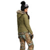 Women's Tuscany II Ski-Ready Regular Fit Faux Fur Hooded Jacket, Smokey Olive - Parkas - 7