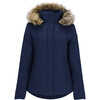 Women's Tuscany II Ski-Ready Regular Fit Faux Fur Hooded Jacket, Midnight Navy - Parkas - 1 - thumbnail