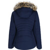 Women's Tuscany II Ski-Ready Regular Fit Faux Fur Hooded Jacket, Midnight Navy - Parkas - 2