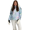 Women's Tuscany II Ski-Ready Regular Fit Faux Fur Hooded Jacket, Flurry Blurry - Parkas - 4