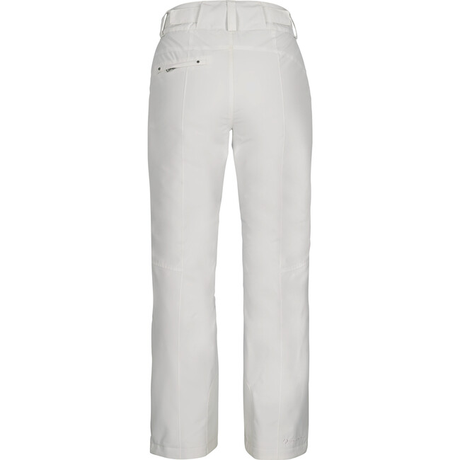 Women's Malta Ski Contour Regular Fit Zipper Hand Pocket Pant, White - Snow Pants - 2