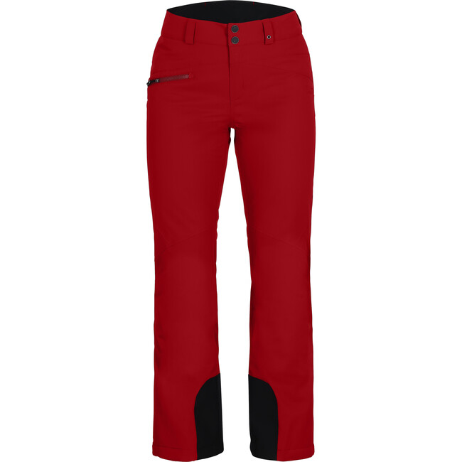 Women's Malta Ski Contour Regular Fit Zipper Hand Pocket Pant, Rustic Red