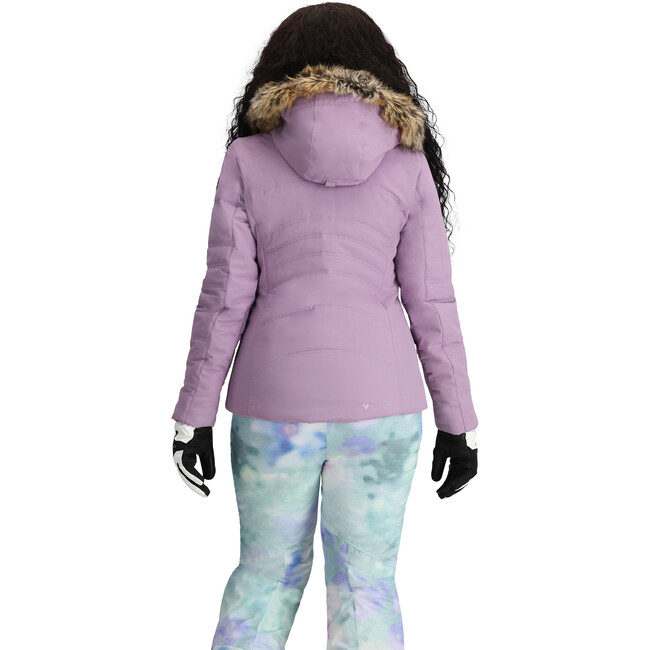 Women's Tuscany II Ski-Ready Regular Fit Faux Fur Hooded Jacket, Lupine - Parkas - 5