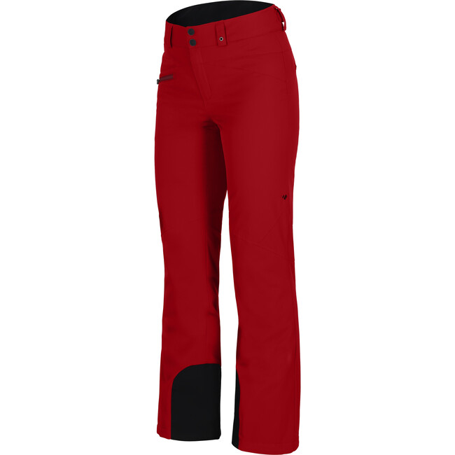 Women's Malta Ski Contour Regular Fit Zipper Hand Pocket Pant, Rustic Red - Snow Pants - 3