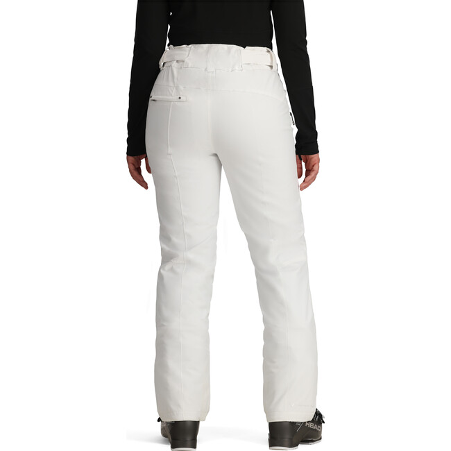 Women's Malta Ski Contour Regular Fit Zipper Hand Pocket Pant, White - Snow Pants - 5