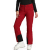 Women's Malta Ski Contour Regular Fit Zipper Hand Pocket Pant, Rustic Red - Snow Pants - 4