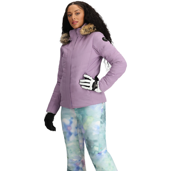 Women's Tuscany II Ski-Ready Regular Fit Faux Fur Hooded Jacket, Lupine - Parkas - 6