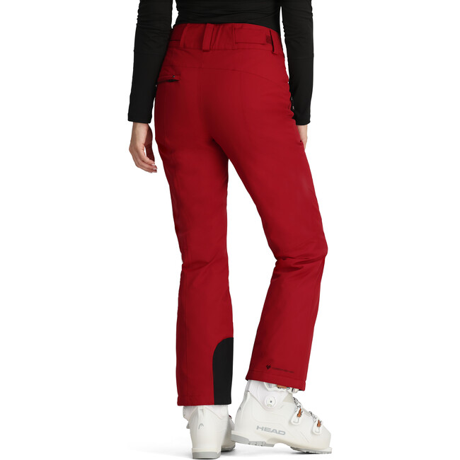 Women's Malta Ski Contour Regular Fit Zipper Hand Pocket Pant, Rustic Red - Snow Pants - 5