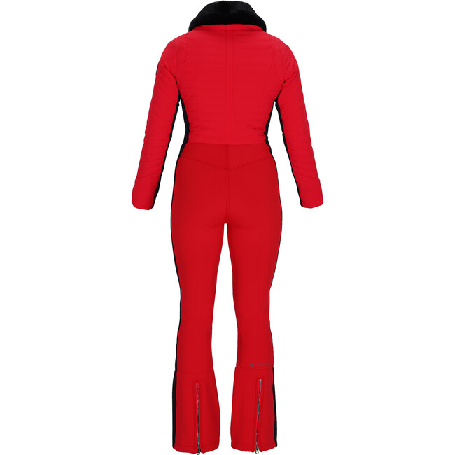 Women's Katze 4-Way Stretch Fabric Active Fit Removable Faux Fur Collar Suit, Ski Patrol - Snowsuits - 2