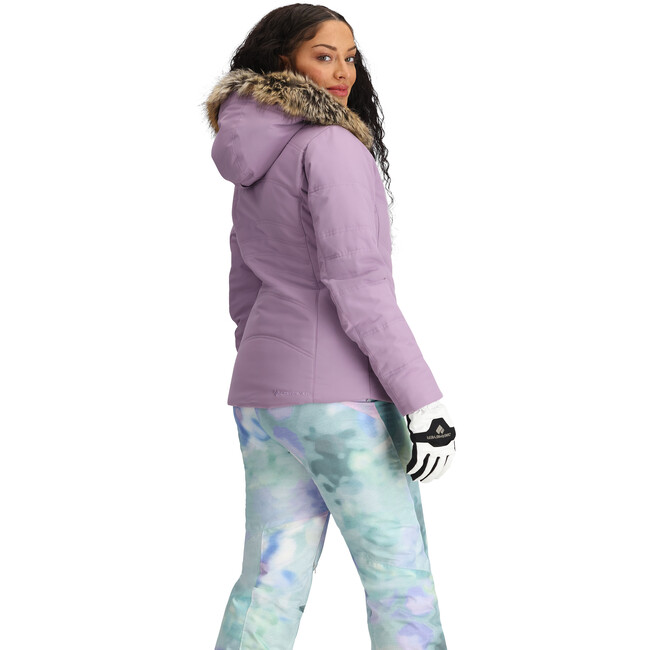 Women's Tuscany II Ski-Ready Regular Fit Faux Fur Hooded Jacket, Lupine - Parkas - 7