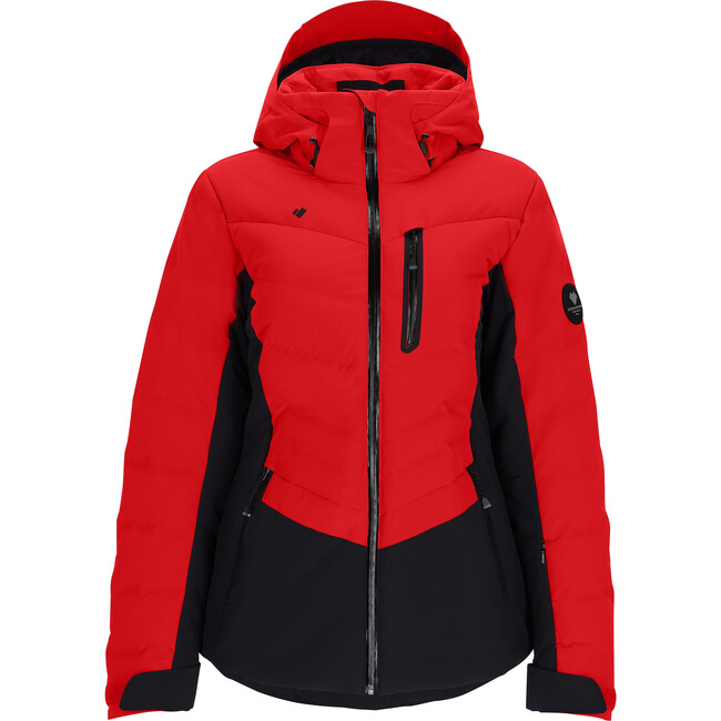 Women's Cosima Down 2-Way Stretch Regular Fit Hooded Jacket, Ski Patrol