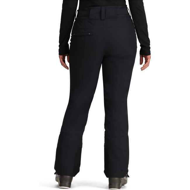 Women's Malta Ski Contour Regular Fit Zipper Hand Pocket Pant, Black - Snow Pants - 5