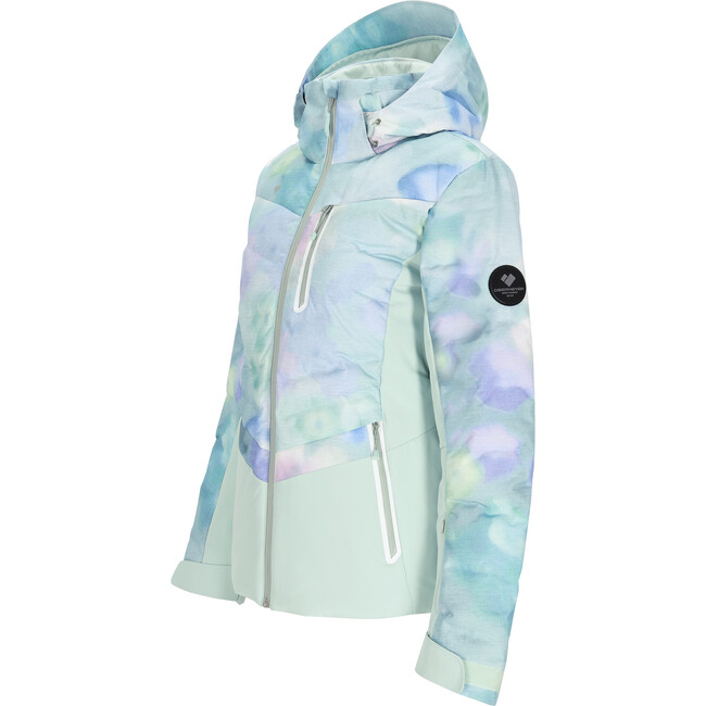 Women's Cosima Down 2-Way Stretch Regular Fit Hooded Jacket, Flurry Blurry - Parkas - 3