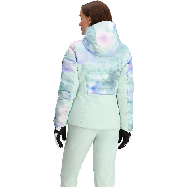 Women's Cosima Down 2-Way Stretch Regular Fit Hooded Jacket, Flurry Blurry - Parkas - 5