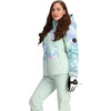 Women's Cosima Down 2-Way Stretch Regular Fit Hooded Jacket, Flurry Blurry - Parkas - 6
