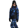 Women's Cosima Down 2-Way Stretch Regular Fit Hooded Jacket, Night Bloom - Parkas - 6