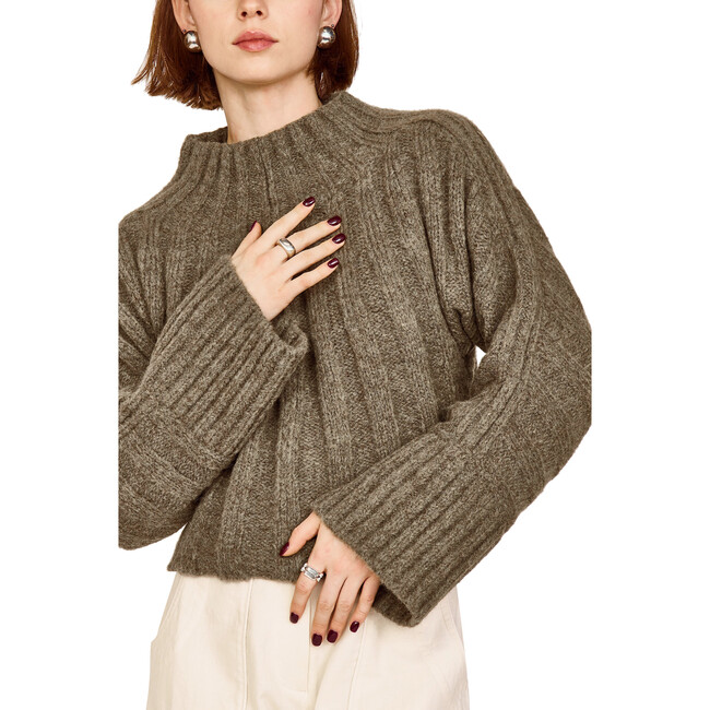 Women's Winslow Sweater, Olive - Sweaters - 3