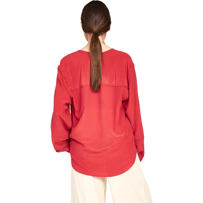 Women's Dakota Blouse, Red - Blouses - 2