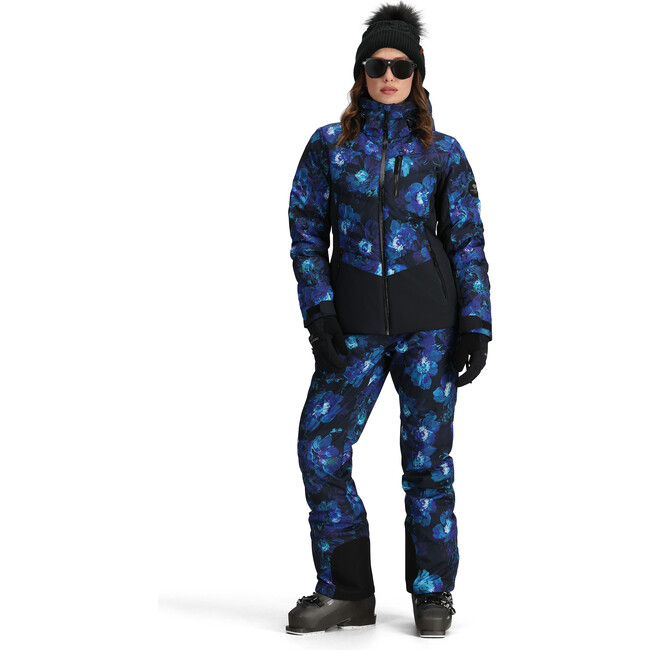 Women's Cosima Down 2-Way Stretch Regular Fit Hooded Jacket, Night Bloom - Parkas - 8