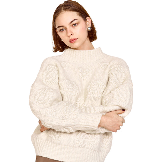 Women's Cusco Pullover, Ivory - Sweaters - 3