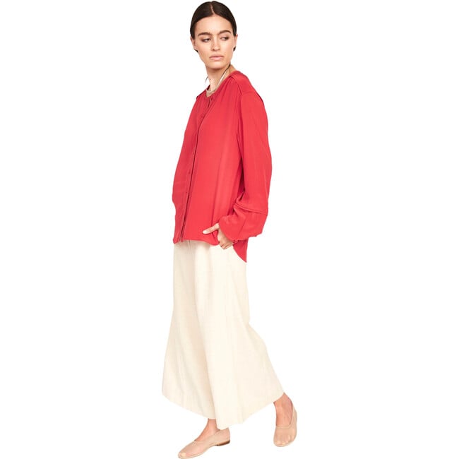 Women's Dakota Blouse, Red - Blouses - 5