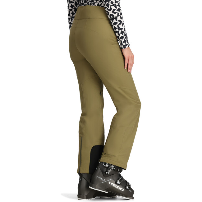 Women's Bliss 2-Way Stretch Regular Fit Adjustable Waist Hip Pocket Pant, Smokey Olive - Snow Pants - 5