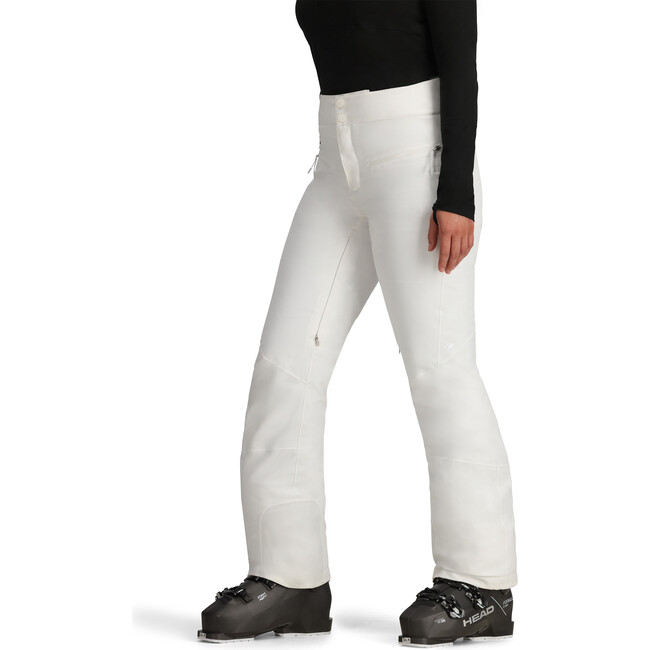 Women's Bliss 2-Way Stretch Regular Fit Adjustable Waist Hip Pocket Pant, White - Snow Pants - 6
