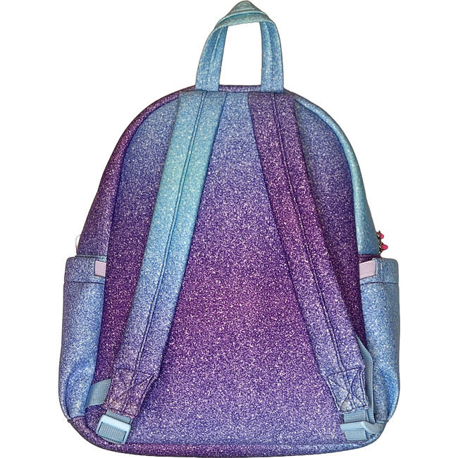 Girls Adjustable Shoulder Strap Zipper Backpack, Unicorn Glitter - Backpacks - 2