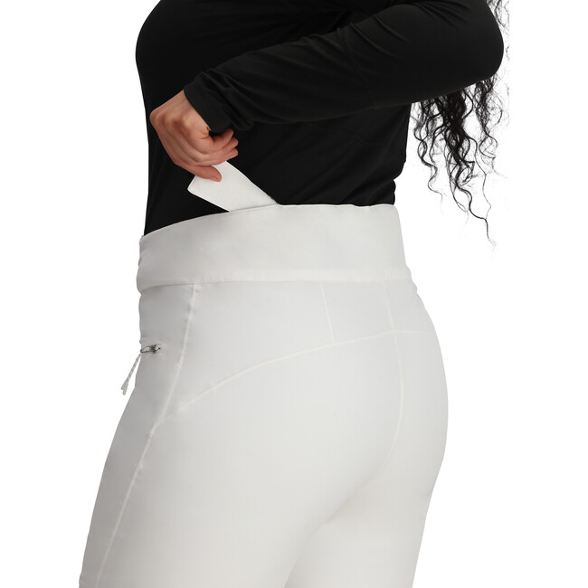 Women's Bliss 2-Way Stretch Regular Fit Adjustable Waist Hip Pocket Pant, White - Snow Pants - 9