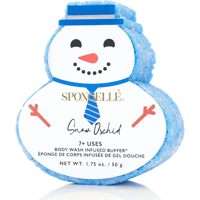 Snowman Body Wash Infused Buffer, Snow Orchid