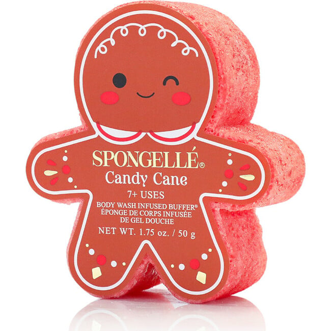 Gingerbread Body Wash Infused Buffer, Candy Cane