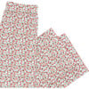 Women's Rosebud Print Classic Collar Long Sleeve Top And Pants Pajamas Set, Red - Pajamas - 5