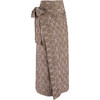 Women's Checker Tree Print Lightweight Wrap Pareo Cover-Up, Brown - Cover-Ups - 1 - thumbnail