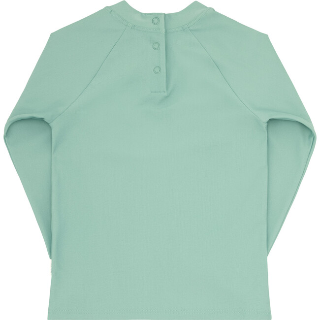 Sun-Safe Unlined Crew Neck Raglan Long Sleeve Slim-Fit Rashguard, Meadow Green - Rash Guards - 4