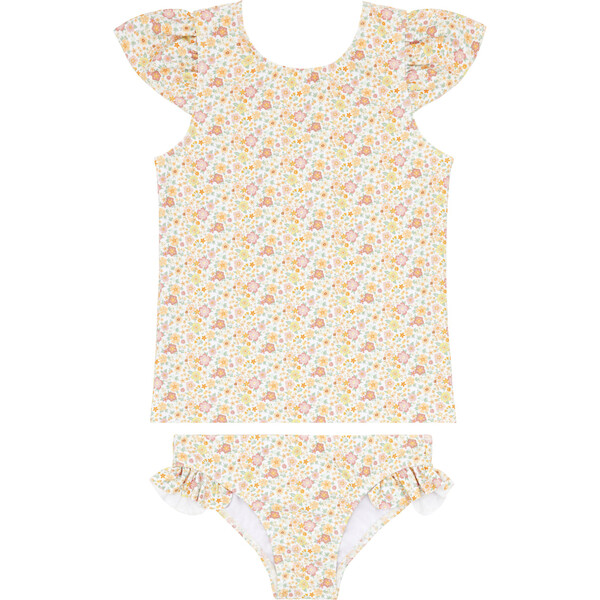 水着・ラッシュガード Knuth Marf flower paint swimwear Knuth Marf - back open flower swim suit / バックオープン