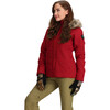 Women's Tuscany II Ski-Ready Regular Fit Faux Fur Hooded Jacket, Rustic Red - Parkas - 6
