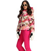 Women's Calypso Down Winter Relaxed Fit Puffer Hodded Jacket, Blooming Camo - Puffers & Down Jackets - 6