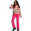 Women's Calypso Down Winter Relaxed Fit Puffer Hodded Jacket, Blooming Camo - Puffers & Down Jackets - 8