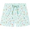 Lison Paris X Danrie Print Swim Shorts, Green - Swim Trunks - 1 - thumbnail